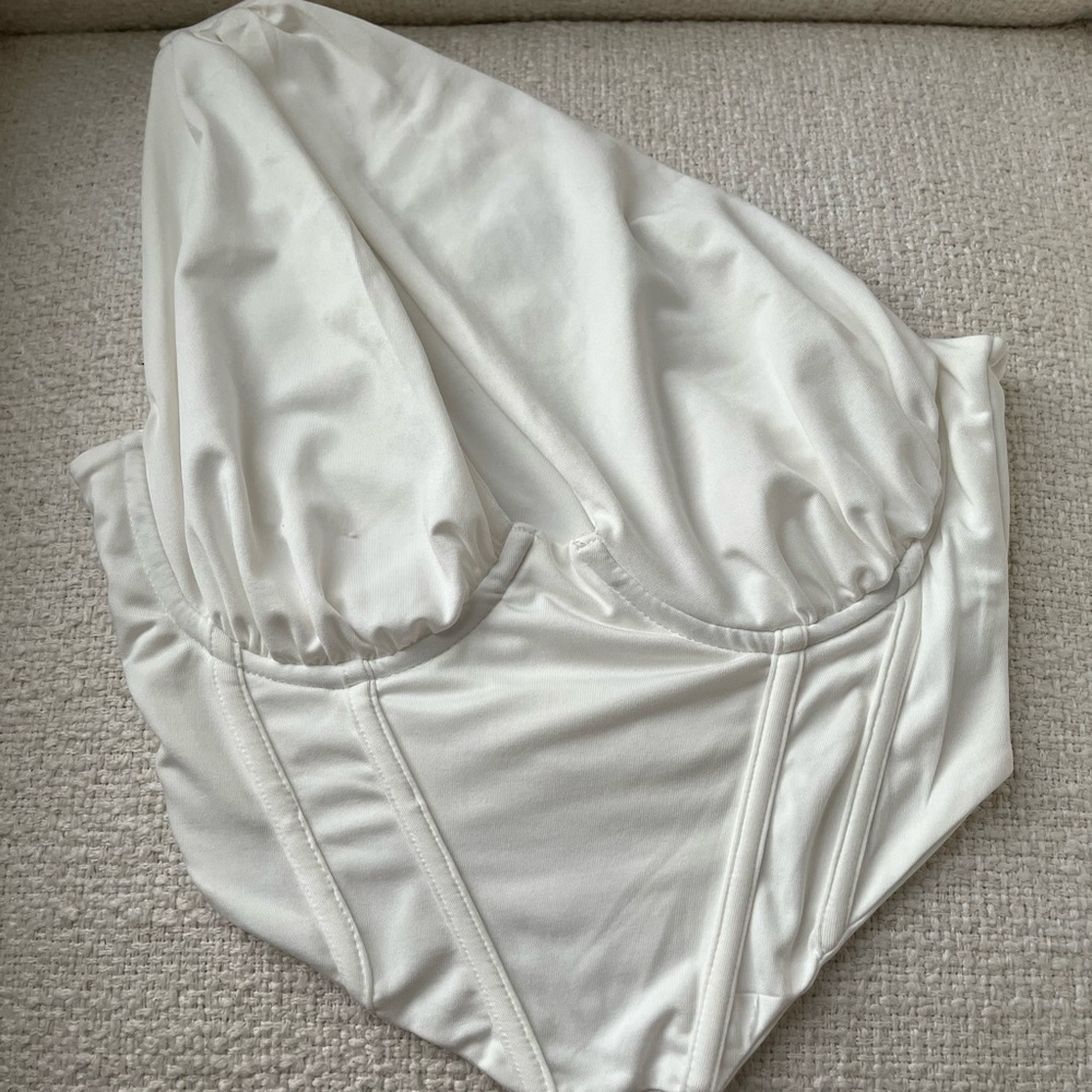 Corset White Top Size S
